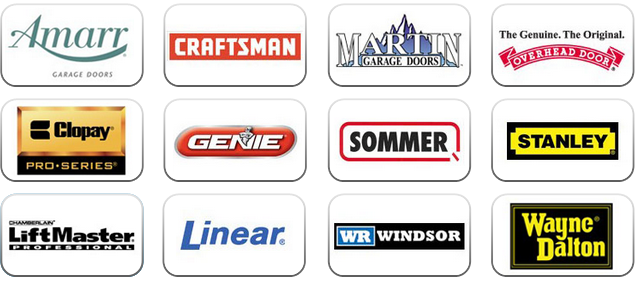 Garage Door Brands logo's
